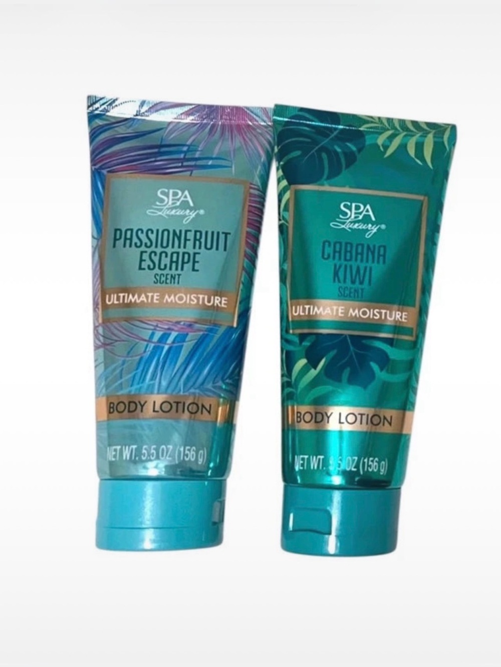 2 Spa Luxury Body Lotions Passionfruit Escape Cabana Kiwi New